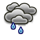 Light Showers, Regen, Heavy Drizzle, Bewolking